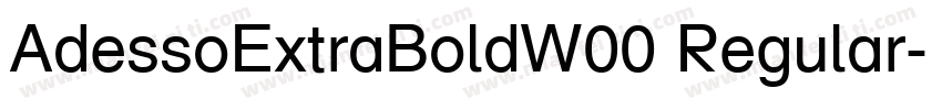 AdessoExtraBoldW00 Regular字体转换